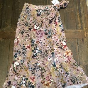 Zara Floral Wrap Skirt